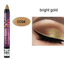 Pearlescent Eyeshadow Pen 12 Colors Lasting Waterproof Not Blooming Shiny Glitter Silkworm Gel Pen Eye Shadow Pencil Cosmetic