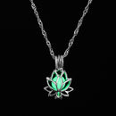FAMSHIN Fashion Silver Color Charm Luminous Pendant Necklace Women Moon Glowing Stone Necklace Christmas Necklaces Jewelry Gifts
