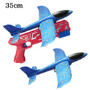 Airplane Launcher Toy Children Bubble Catapult Plane Catapult Gun Outdoor EPP Foam Airplane Launcher Shooting Game Toy for Kids