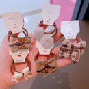 10Pcs/Lot Sweet Hair Band Girls Hair Ties Bows Elastic Rubber Band Flower Small Ball Scrunchies Baby Kids Hair Accessories Gift