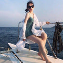 Shirts Women Solid Loose Femme Fashion Blusas Sun-proof Summer Casual Ulzzang Thin All-match Streetwear Chic Elegant Breathable