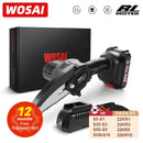 WOSAI 20V Brushless Saw 6 Inch Handheld Pruning Chain Saw Portable Mini Electric Saw Woodworking Cutting Tools MT-Series