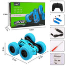 Roclub 4WD RC Car 2.4G Radio Remote Control Car 1:24 Double Side RC Stunt Cars 360° Reversal Vehicle Model Toys For Children Boy