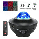LED Starry Sky Projector Night Light Galaxy Star Projector Ocean Wave Night Lamp With Music Bluetooth Speaker For Childrens