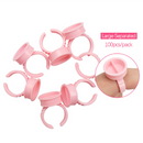 100pcs Disposable Ring Caps Microblading Tattoo Ink Cup For Permanent Pigment Holder Rings Accessories Makeup Tattoo Tools