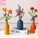 Fomantic Flower Bouquet Building Block Bricks Anime Figure Toys Friends Pricness Kit Set Gift for Girl Friend Simulation Rose