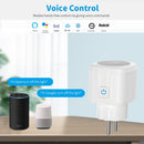 QNCX Wifi Smart Plug Socket Outlet EU 16A Tuya Power Monitor Timing Function Smart Life APP Remote Control Smart Home Sockets