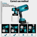 800ML Electric Spray Gun Cordless Paint Sprayer Auto Furniture Steel Coating Airbrush Compatible For Makita 18V Battery