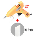 20W Hot Melt Glue Gun with 7mm Glue Sticks Mini Industrial Guns Heat Temperature Thermo Electric Repair Tool