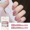 Fake Nails Art Nail Tips Press on False with Designs Set Full Cover Artificial Short Packaging Kiss Display Clear Tipsy Stick