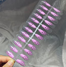 24Tips/Set Matte Super Long Coffin False Nail Artificial Fingernails Fake Nails Nail Beauty Finger Manicure Free Shipping Items