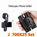 700x25 HD Powerful Binoculars Telescope 5000m/50000m Long Range Folding Mini BAK4 FMC Optics For Hunting Outdoor Camping Sports