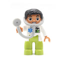 Big Size Action Figures City Princess Policemen Family Building Block Doll Character Accessory Toys Assembly Children Kids Gift