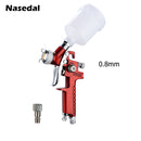 HVLP Paint Spray Gun 0.8mm/1.0mm Airbrush Kit NT-H2000 Touch Up Gravity Feed Air-Brush Set Car Detail Painting decorating spray