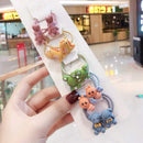 10Pcs/Lot Sweet Hair Band Girls Hair Ties Bows Elastic Rubber Band Flower Small Ball Scrunchies Baby Kids Hair Accessories Gift