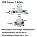 5V 12V 24V 4A Dimmable Sensor Switch Hand Wave Dimmer PIR Switch for LED Strip LED,Touch switch for Kitchen Cabinet LED Lights