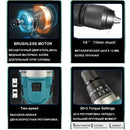21V 13MM Brushless Electric Drill 115N/M 4000mah Battery Cordless Screwdriver With Impact Function Can Drill Ice Power Tools