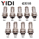 YIDI 5/10Set GX12 GX16 GX20 2 3 4 5 6 7 8 9 10 12 14 15 Pin Male Female Lc Cable Aviator Aviation Circular Connector Plug Socket