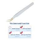 False Eyelash Tweezers For Fake Eyelashes Extensions Individual Curved Strip Lashes Eyebrow Hair Clip Tongs Nail Art Makeup Tool