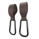 1/2pcs PU Leather Baby Bag Stroller Hook Pram Rotate 360 Degree Rotatable Cart Organizer Pram Hook Stroller Accessories