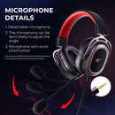 HAVIT H2008d Wired Gaming Headset with 3.5mm Plug 50mm Drivers Surround Sound HD Mic for PS4 PS5 XBox PC Laptop Gamer Headphone