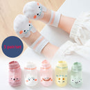Cotton Baby Short Socks 5 Pairs Toddler Boys Girls Summer Mesh Thin Sock Kids Children Colorful Socks 5 pairs WMF043