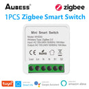 Tuya Zigbee / Wifi MINI Smart Switch 2 Way Control 16A Switch Tuya Smart Home Automation Sensor Works With Alexa Google Home