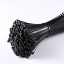 Self-locking plastic nylon cable tie 100 pieces black 5x300 cable tie fastening ring 3x200 industrial cable tie cable tie set