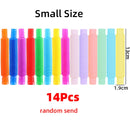 Pop Tube Sensory Toy Fidget Anti Stress Relieve Stretch Bellows Children Multicolor Squeeze Folding Pipe Autism ADHD Anxiety Toy