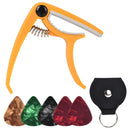 Guitar Capo Guitar Picks,Pick Holder for Acoustic and Electric Guitar,Classical Guitar Accessories