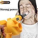 Coofix 2 In 1 Blowing& Suction Leaf Dust Collector Turbo Blower Garden Cordless Vacuum Clean Air Blower For Makita 21V Battery