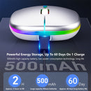 Bluetooth Wireless Mouse for Computer PC Laptop MacBook 1600 DPI Mice with RGB Backlight Ergonomic Rechargeable USB Gaming Mouse