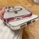 Luxury For Magsafe Magnetic Charging Transparent Silicone Case for iPhone 14 Plus 13 12 11 Pro Max Protector Shockproof Cover