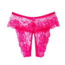 XL - 4XL Plus Size Open Crotch Panties For Sex Lace Transparent Underwear Women Sexy Lingerie Stretching Thongs Femme Christmas