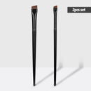 1pcs Professional Black Eyebrow Inclined Flat Angled Brush Makeup Tool Wooden Pole Eyeliner Eyeshadow Eye Brow Women Cosmetic