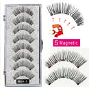 MB Anniversary 5 Magnetic Eyelashes With Tweezers Natural Wispy Faux Cils magnetique Mink Lashes Professional Eye Lashes Set