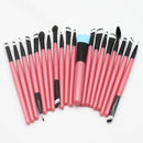 20Pcs Makeup Brushes Set for Eye Shadow Foundation Powder Eyeliner Eyelash Cosmetict for Face Make Up Brush Tools