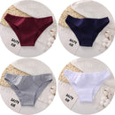 4PCS/Set Women's cotton briefs Sexy Low Waist Female Underpants Elasticity Comfortable Underwear Women's panties Lingerie M-XXL