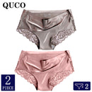 2pcs/lot QUCO Brand sexy Women Underwear High Quality Women Panties Seamless Underwear Solid Lingerie underwear women