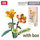 Fomantic Flower Bouquet Building Block Bricks Anime Figure Toys Friends Pricness Kit Set Gift for Girl Friend Simulation Rose