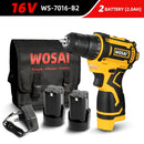WOSAI 16V MAX Brushless Cordless Drill 32N.m Electric Screwdriver 25+1 Torque Settings 2-Speeds MT-Series Power Tools
