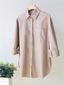 Basic Candy Colors Shirt Women&