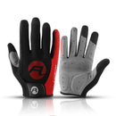 Summer Bicycle Full Finger Cycling Bike Gloves Absorbing Sweat for Men and Women Bicycle Riding Outdoor Sports Protector