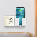 Depo Wall Type Dual USB Power Socket 2.1A, Electrical socket wall plug with usb, 16A 220V outlet, German EU Standard Socket