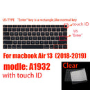 Keyboard cover for Apple Macbook pro13/16/15 Air13 inch All series Laptop silicone Case Clear Protector Skin A2442 A2337 EU/US