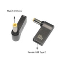 100W USB Type C to Dc Power Jack Connector USB C to Universal Laptop Power Adapter Plug Converter for Asus Dell Lenovo Notebook