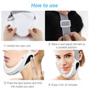 EMS Facial Lifting Device Double Chin V Shape Lift Belt Red Blue Light LED Face Slimming Vibration Face Massager Anti Cellulite