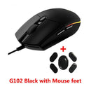 Logitech G102 Lightsync Wired Gaming Mouse Backlit Mechanica Side Button Glare Mouse Macro Laptop USB Home Office Logitech G102