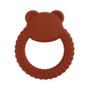 1pc Baby Teether Silicone Bracelet BPA Free Cute Animal Silicone Pendant Wood Ring Teething Rattle for Baby Accessories Toys
