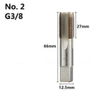 XCAN HSS Pipe Tap 1/8 1/4 3/8 1/2 3/4 1'' Metal Screw Thread Tap Threading Tools Hand Tools